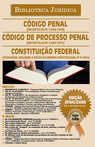 Livro PDF Biblioteca Jurídica Vl.03 Código Penal, Código de Processo Penal, Constituição Federal