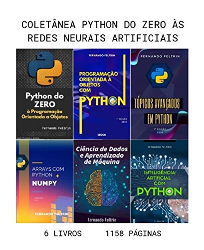 Livro PDF 6 em 1 – Coleção Python do ZERO às Redes Neurais Artificiais