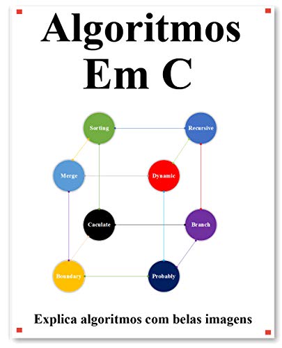 Livro PDF Algoritmos Em C: Explica algoritmos C com belas imagens. Aprenda mais fácil e melhor