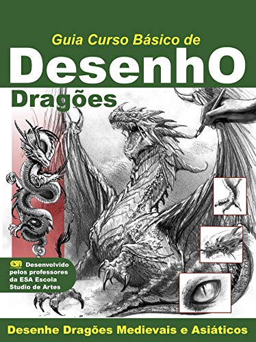 Livro PDF Guia Curso Básico de Desenho Dragões